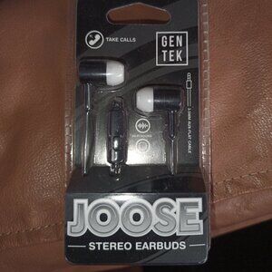 New Gen Tek JOOSE Stereo Wired Earbuds Take Calls 3 Size Tips